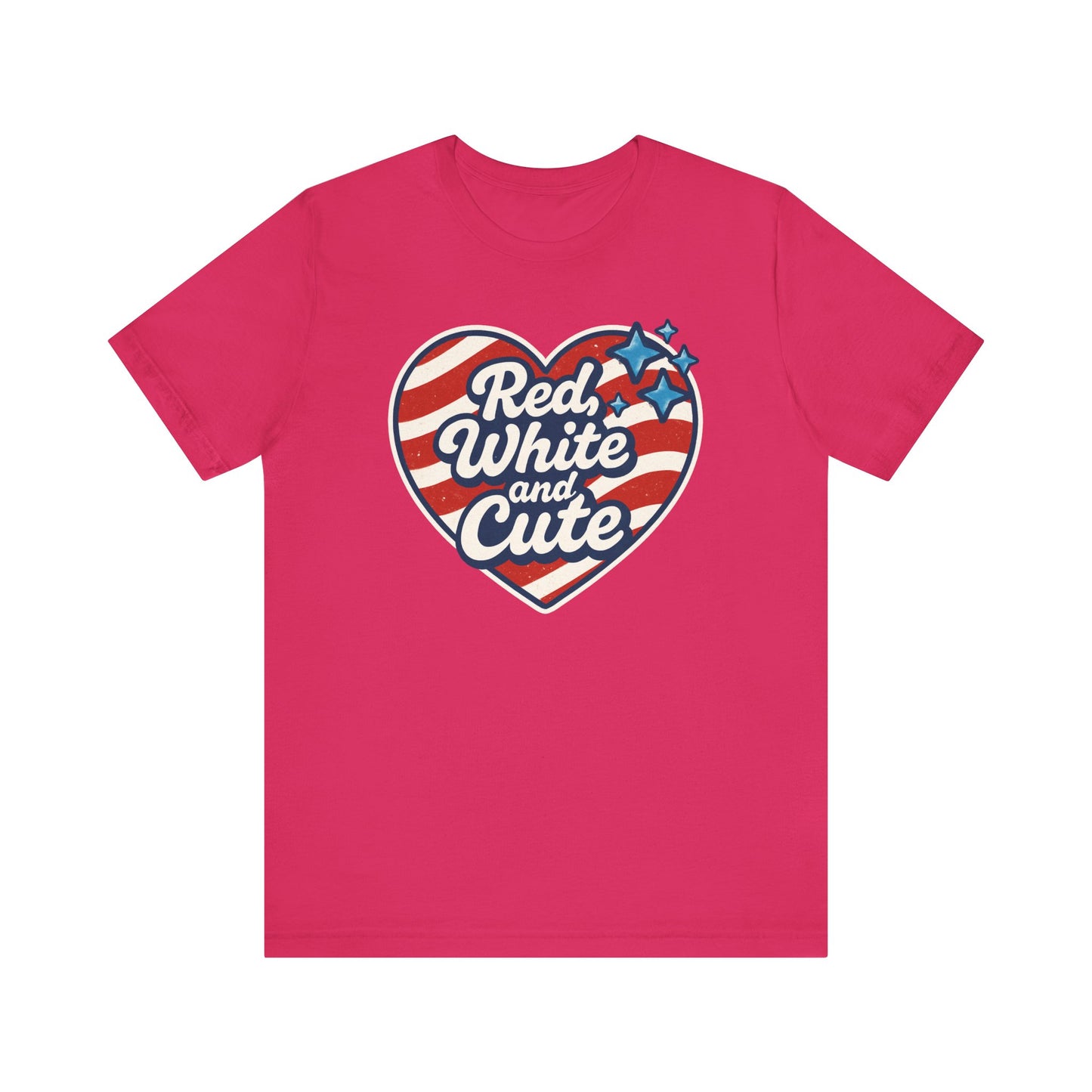Red, White and Cute Patriotic Summer Shirt