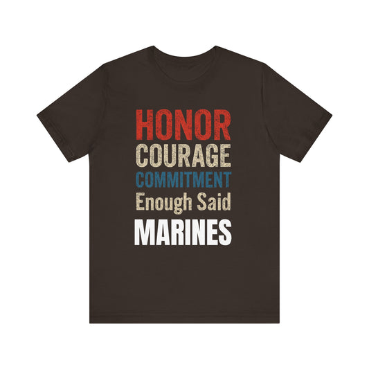 Marines Honor, Courage, Commitment Tee