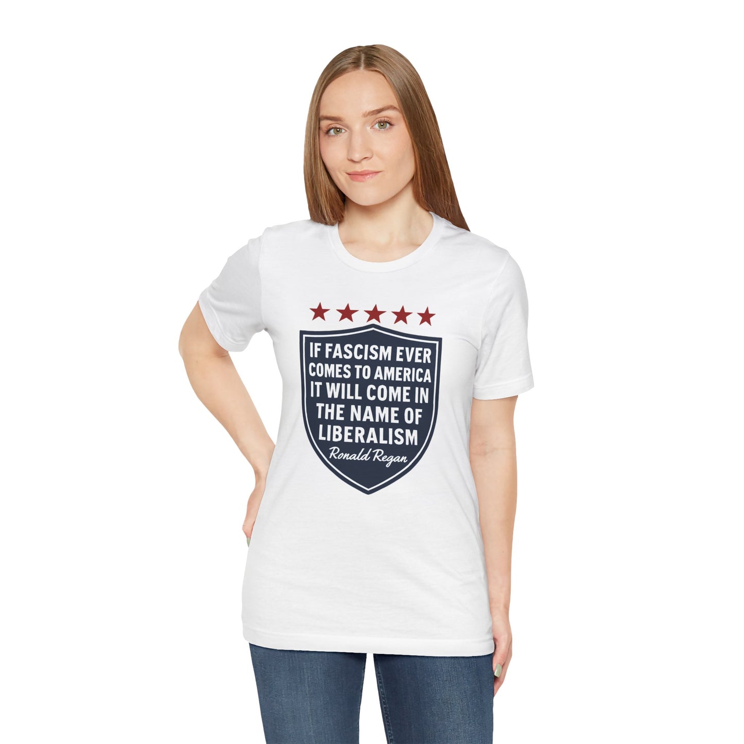 Anti-Fascism Regan Quote Tee