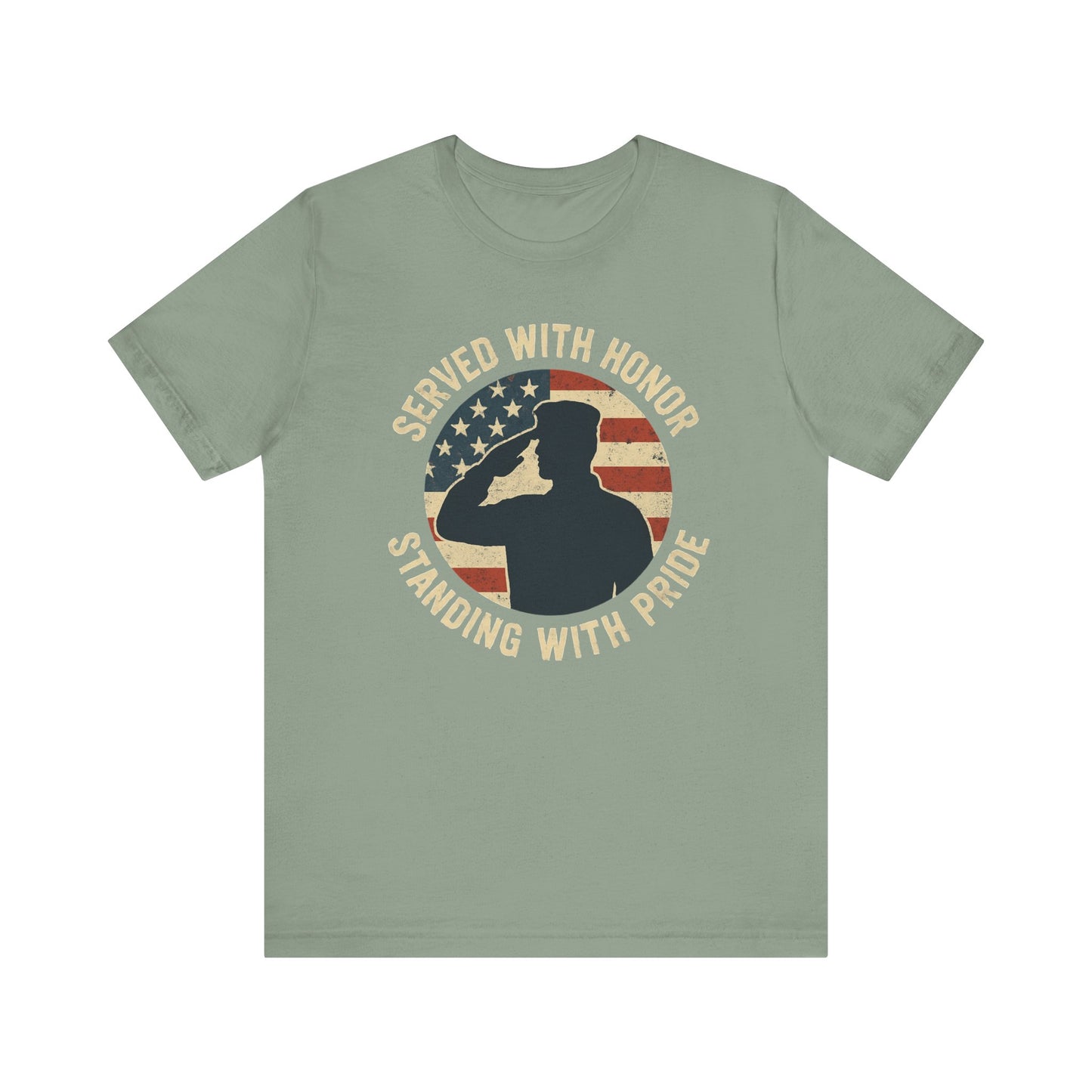 Served with Honor American Flag Tribute T-Shirt