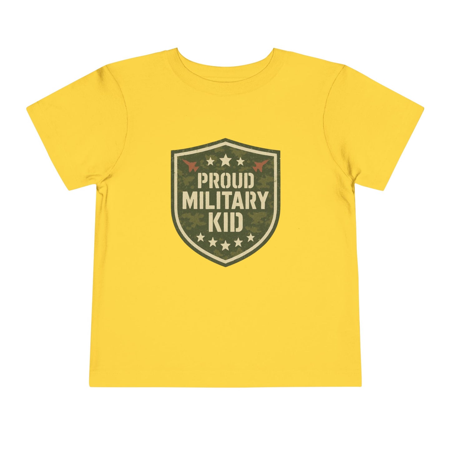 Proud Military Kid Toddler Tee, Kids Clothing, Military Family Gift, Short Sleeve Shirt, Patriotic Toddler Outfit, Boys and Girls Apparel