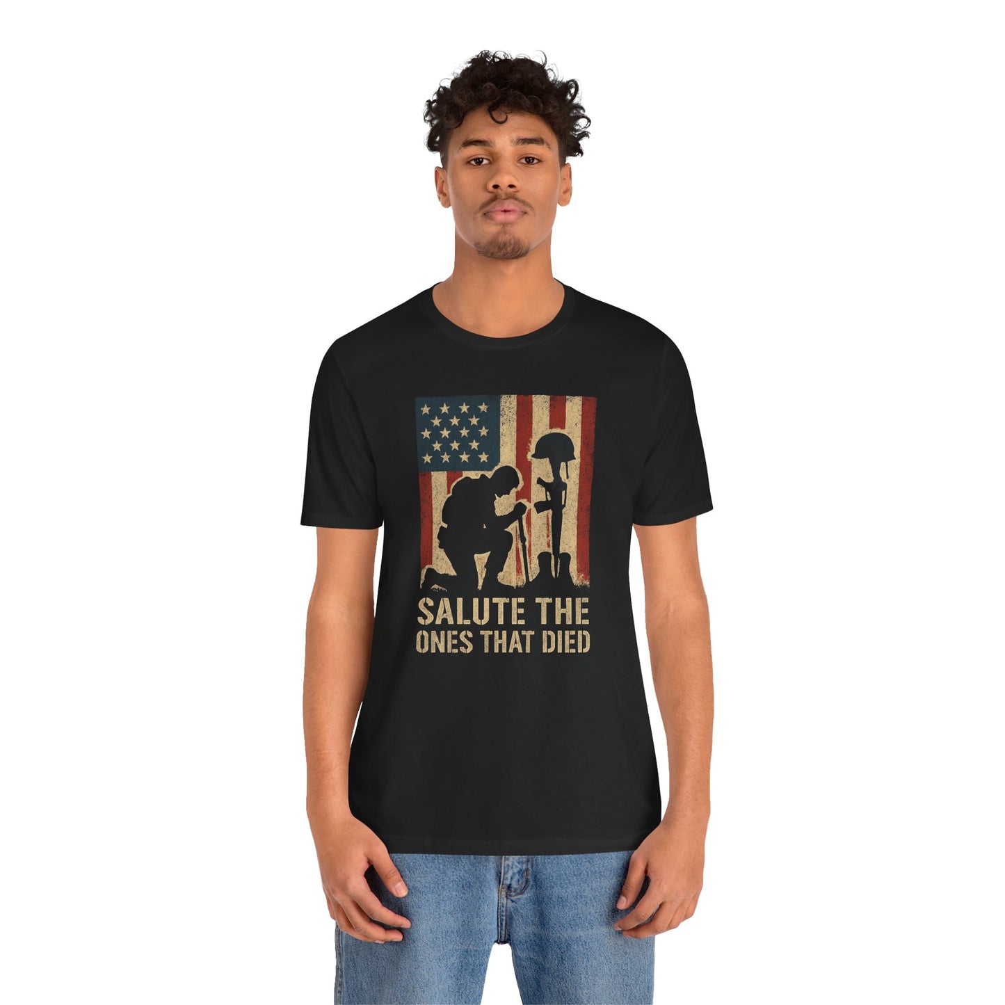 T-Shirt Salute the Ones that died Unisex Jersey Short Sleeve Tee