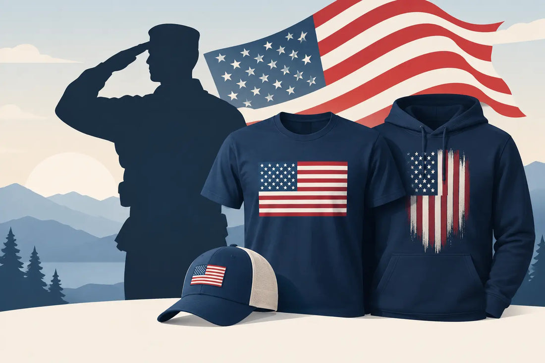 Military Tribute Apparel That Carries the Flag