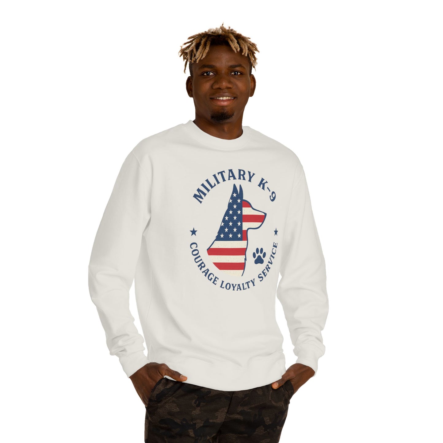 Military K9 Crewneck Sweatshirt