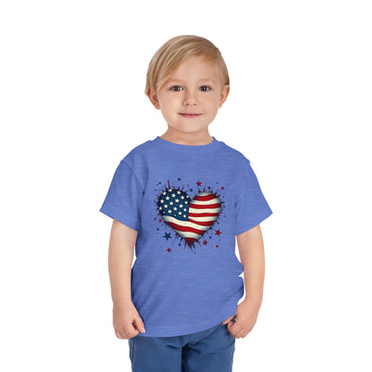 USA Heart Design, Kids' Independence Day Shirt