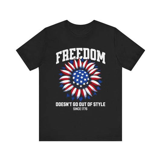 Sunflower Tee - Patriotic Unisex Jersey Short Sleeve Shirt