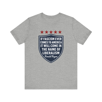 Anti-Fascism Regan Quote Tee