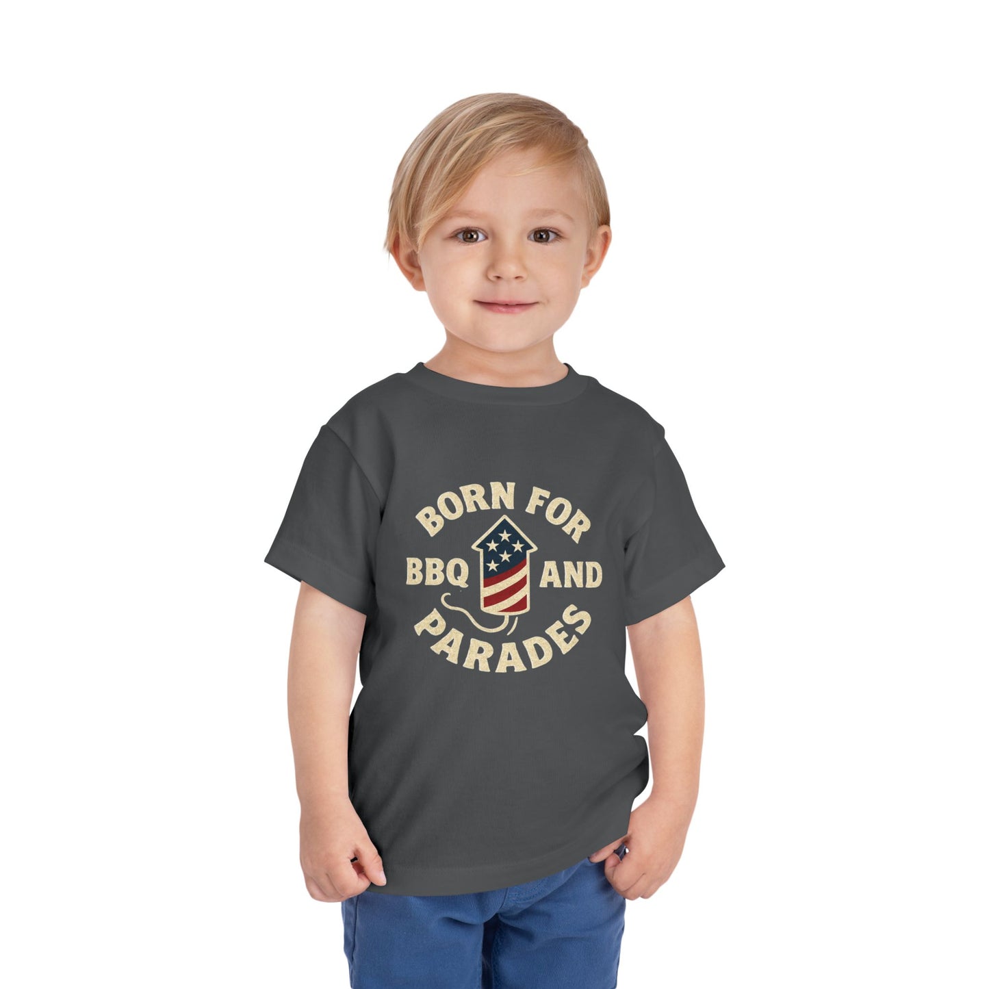 Born for BBQ and Parades, Kids Summer Shirt, Fourth of July Outfit, Toddler Independence Day Clothing, Fun Baby Tee