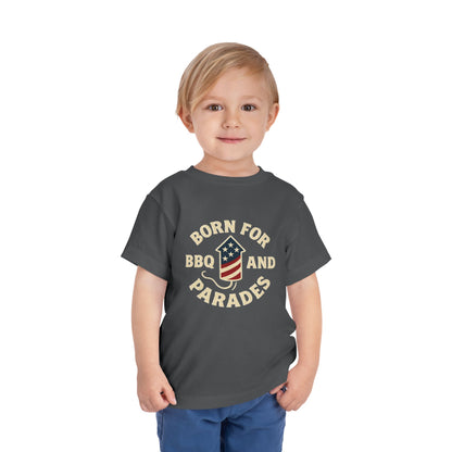 Born for BBQ and Parades, Kids Summer Shirt, Fourth of July Outfit, Toddler Independence Day Clothing, Fun Baby Tee