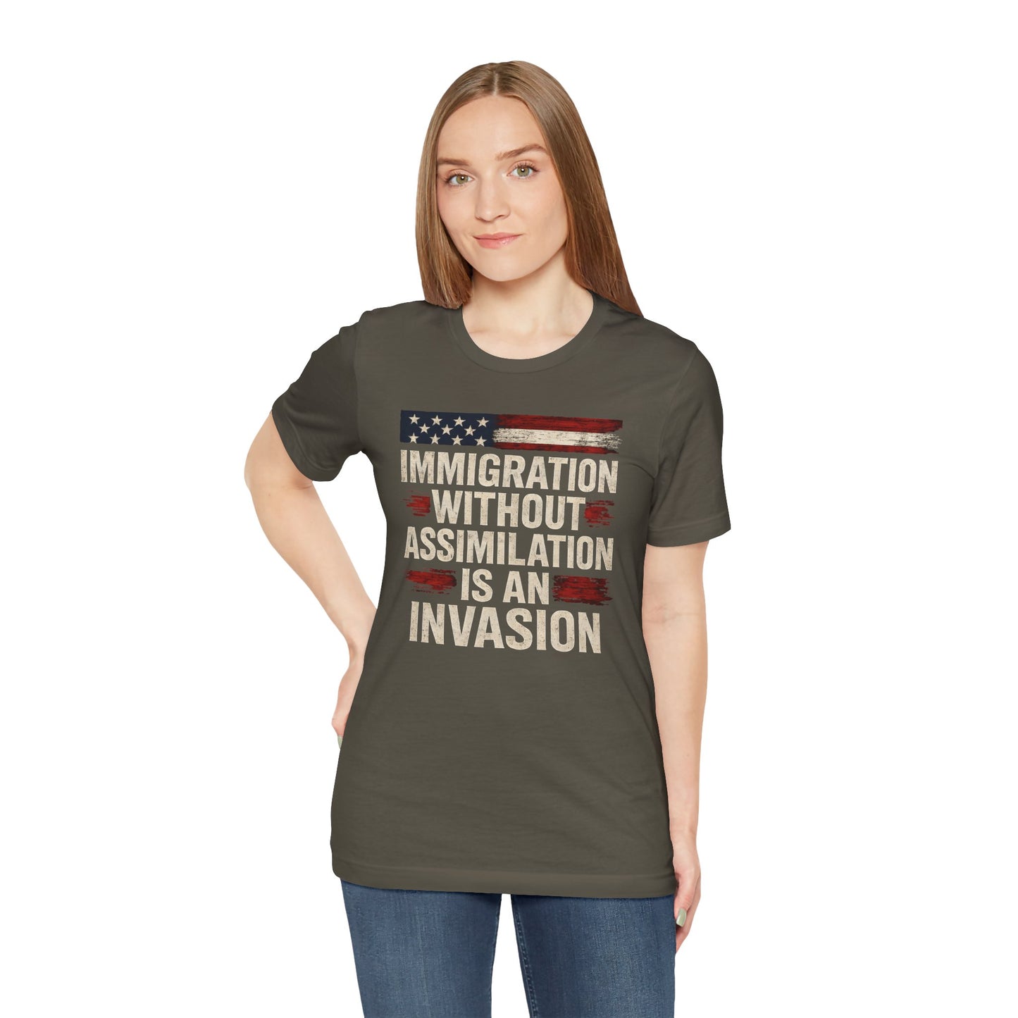 Immigrants Built America Unisex Tee - Supporting Immigration and Acculturation