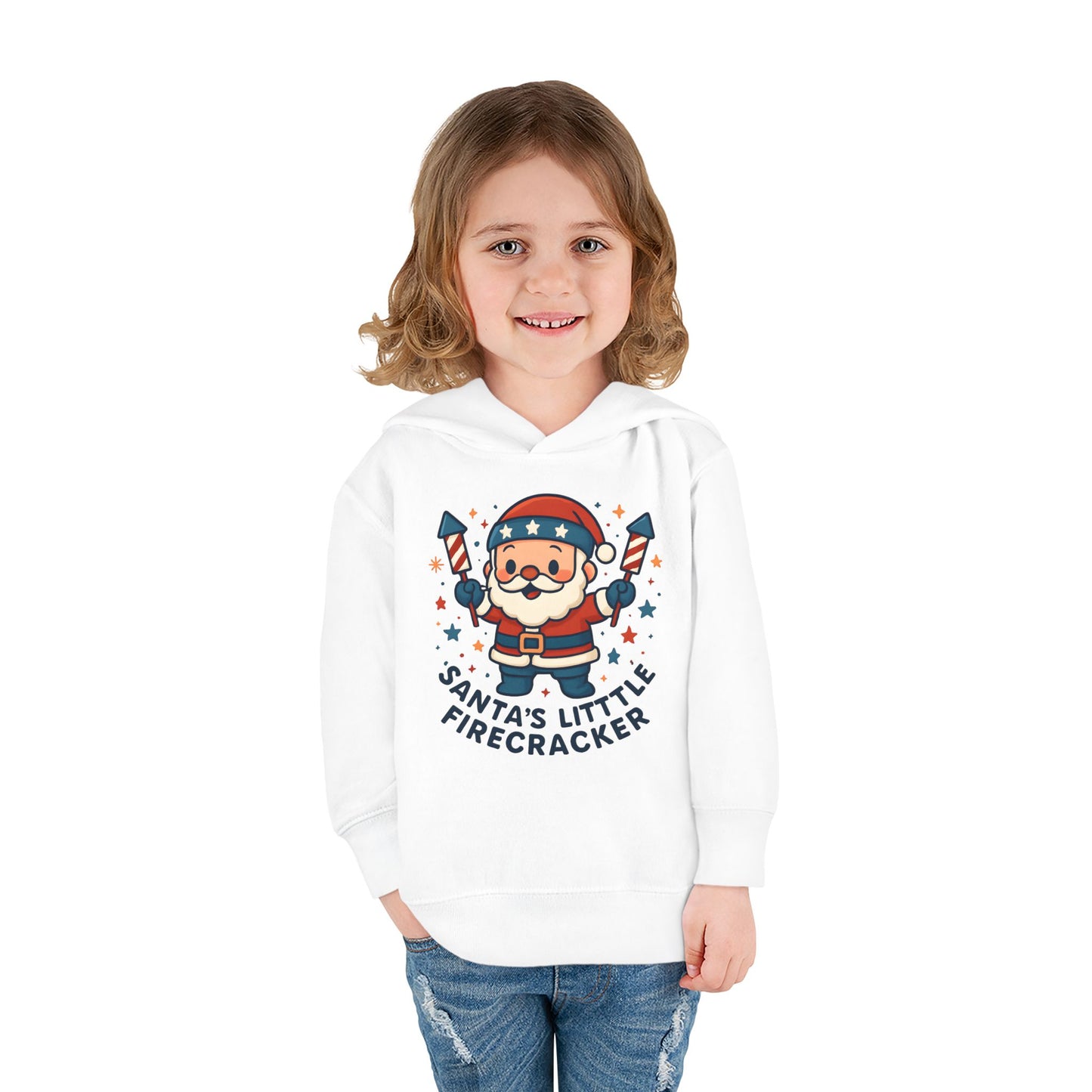 Santa's Firecracker Toddler Hoodie