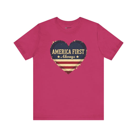 Patriotic Tee: Always America First