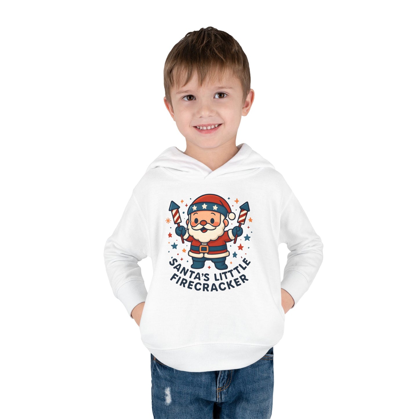 Santa's Firecracker Toddler Hoodie