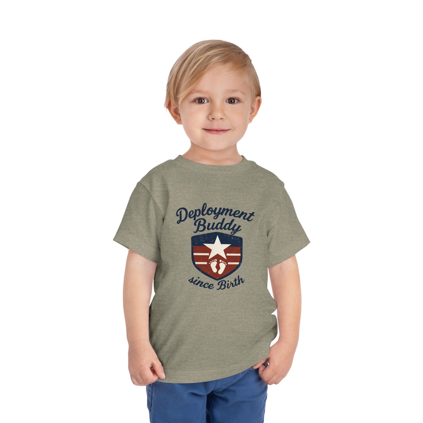 Toddler Deployment Buddy Tee, Cute Kids Shirt, Gift for Military Families, Birthday Outfit, Deployment Celebration Tee
