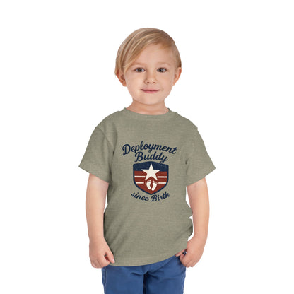 Toddler Deployment Buddy Tee, Cute Kids Shirt, Gift for Military Families, Birthday Outfit, Deployment Celebration Tee