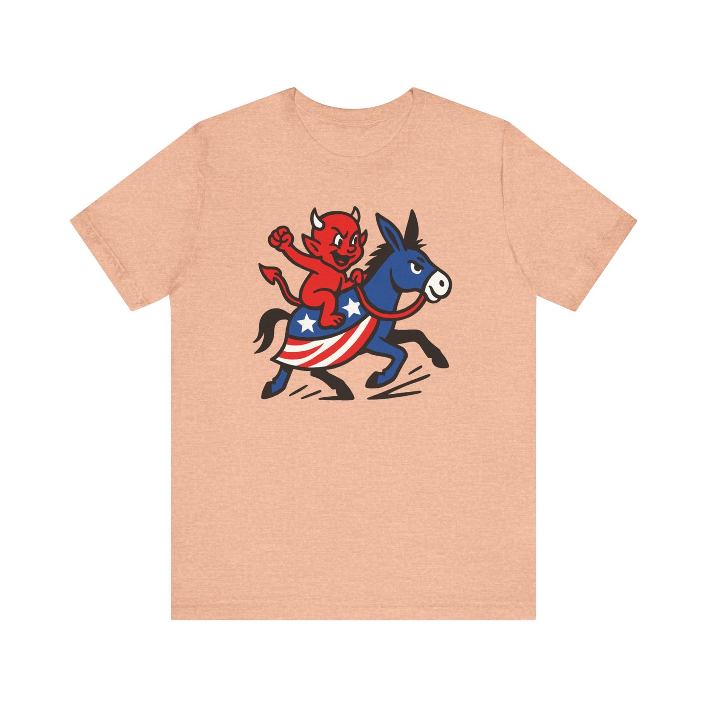 The devil is a donkey, Funny Election Shirt, Graphic Tee for All Occasions, Political Humor T-Shirt
