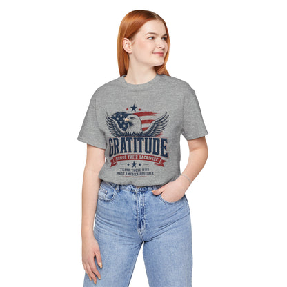 Gratitude Eagle Patriotic T-Shirt