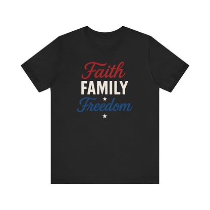 Faith Family Freedom Unisex Tee