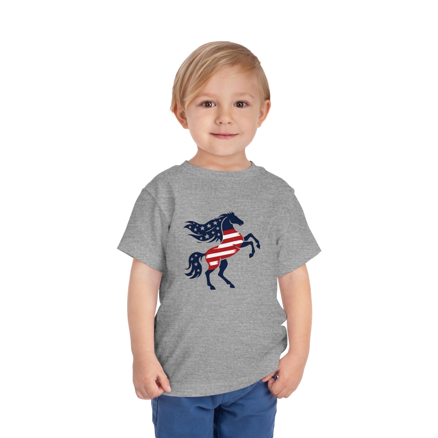 Patriotic Bucking Horse tee