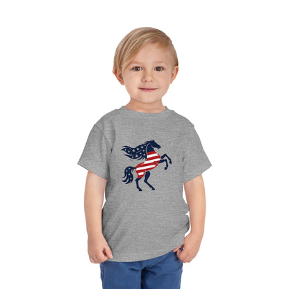 Patriotic Bucking Horse tee