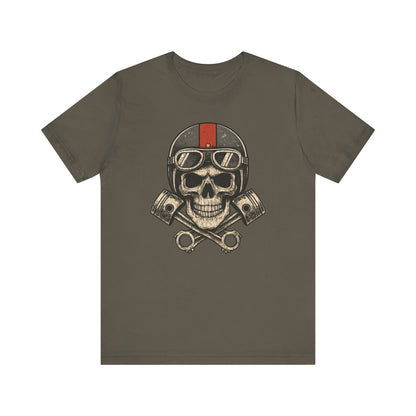 Skull & Piston Biker Tee