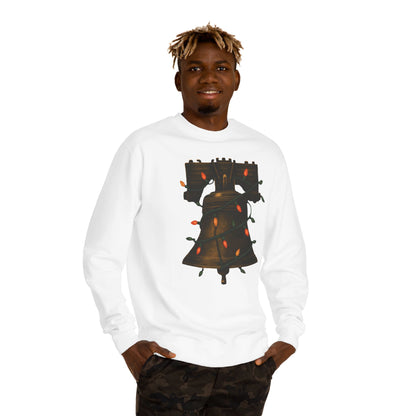 Lights & Liberty Bell Christmas Crewneck Sweatshirt