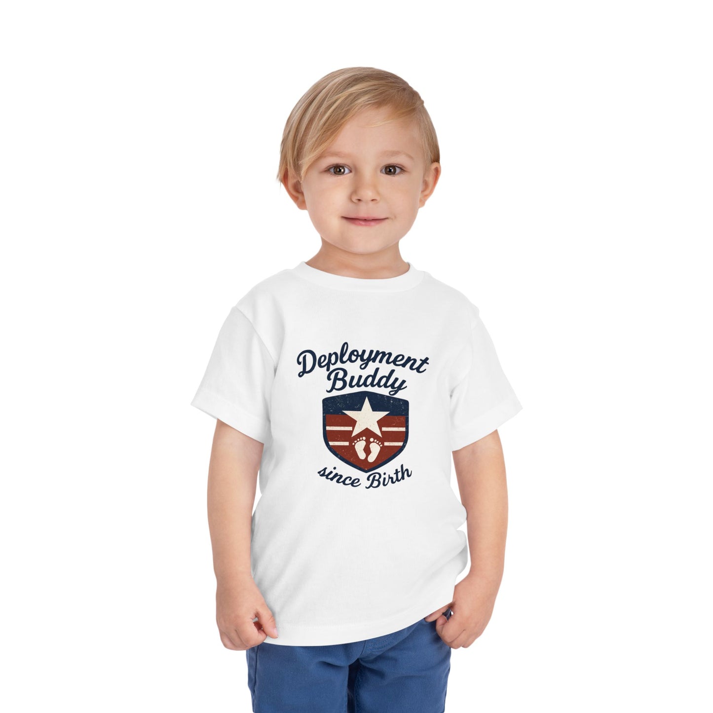 Toddler Deployment Buddy Tee, Cute Kids Shirt, Gift for Military Families, Birthday Outfit, Deployment Celebration Tee