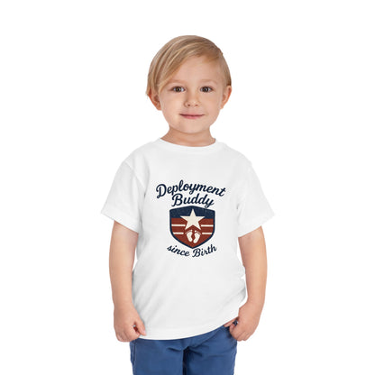 Toddler Deployment Buddy Tee, Cute Kids Shirt, Gift for Military Families, Birthday Outfit, Deployment Celebration Tee