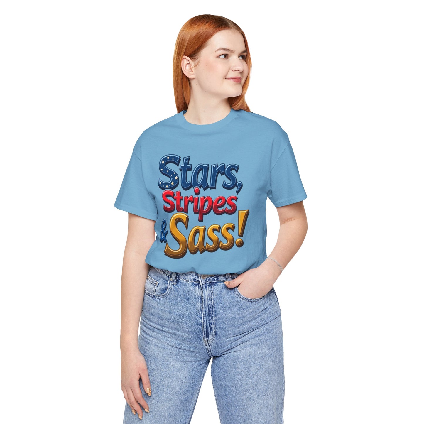Stars, Stripes & Sass Unisex Jersey Short Sleeve Tee