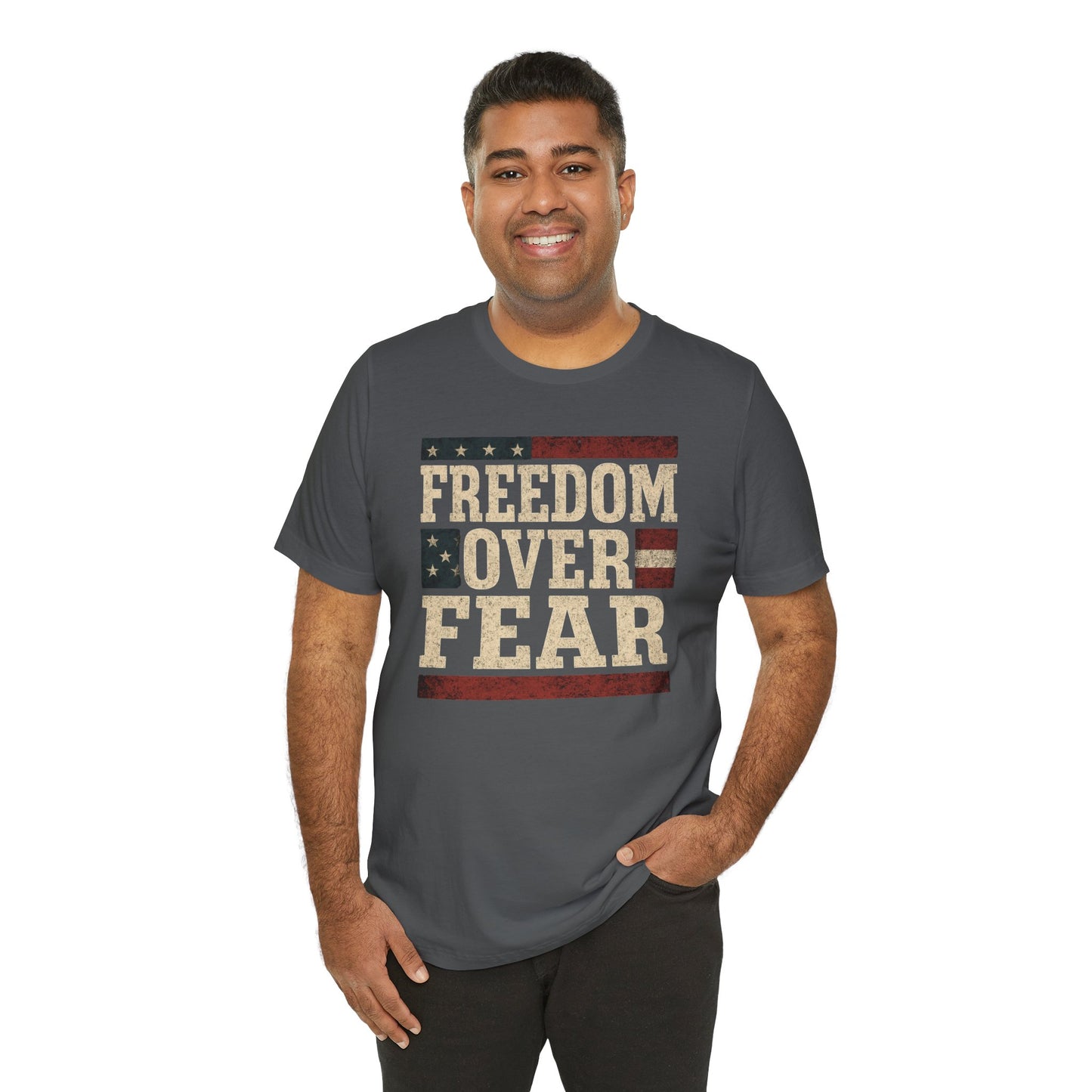 Freedom Over Fear Graphic Design Shirt