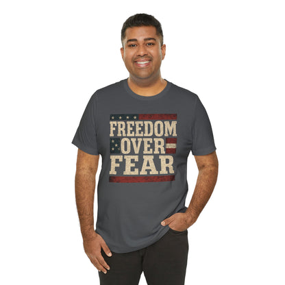 Freedom Over Fear Graphic Design Shirt