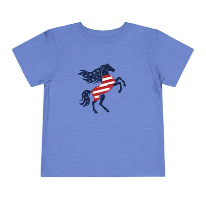 Patriotic Bucking Horse tee