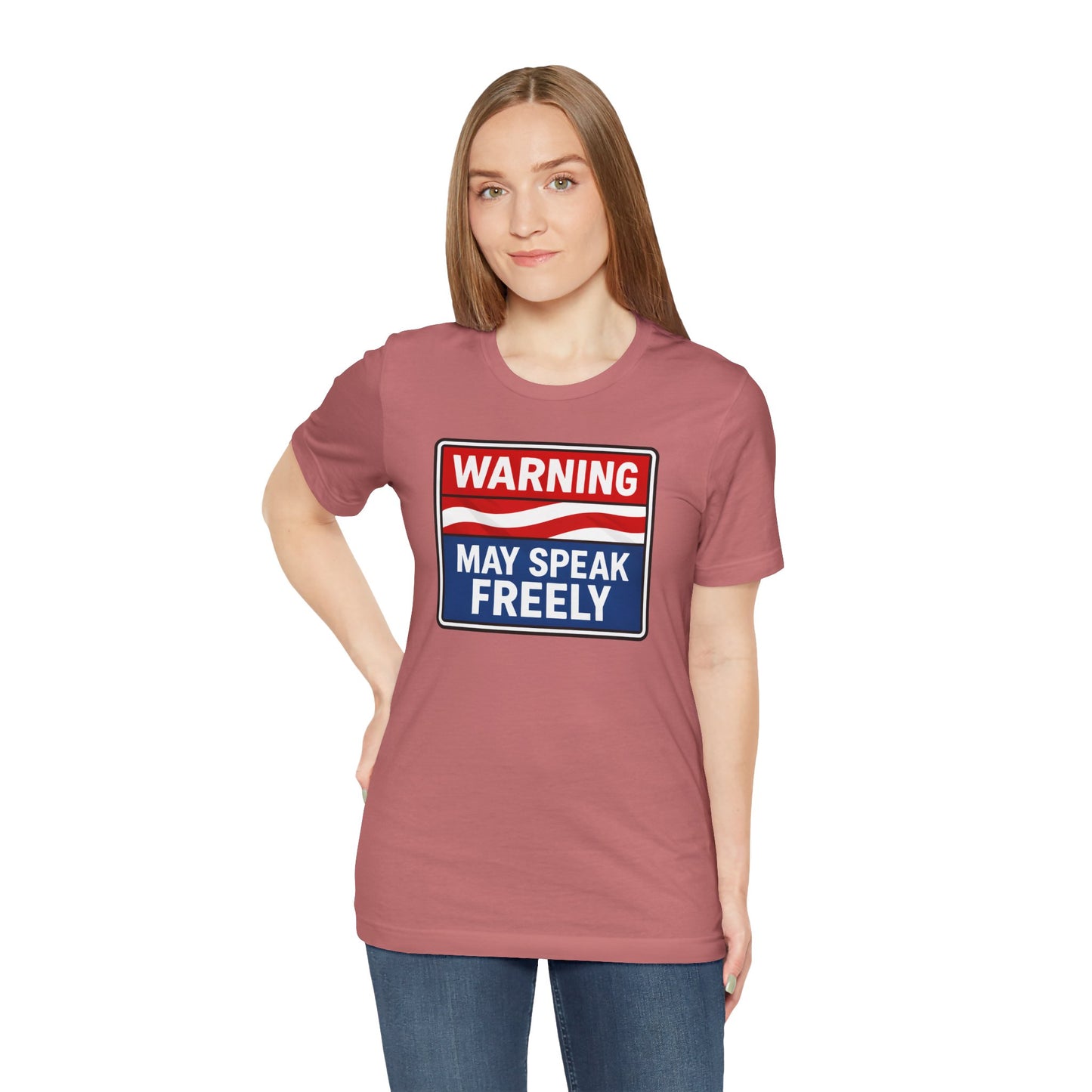 Warning May Speak Freely Tee