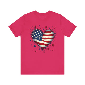 Patriotic Heart Tee - Unisex Jersey