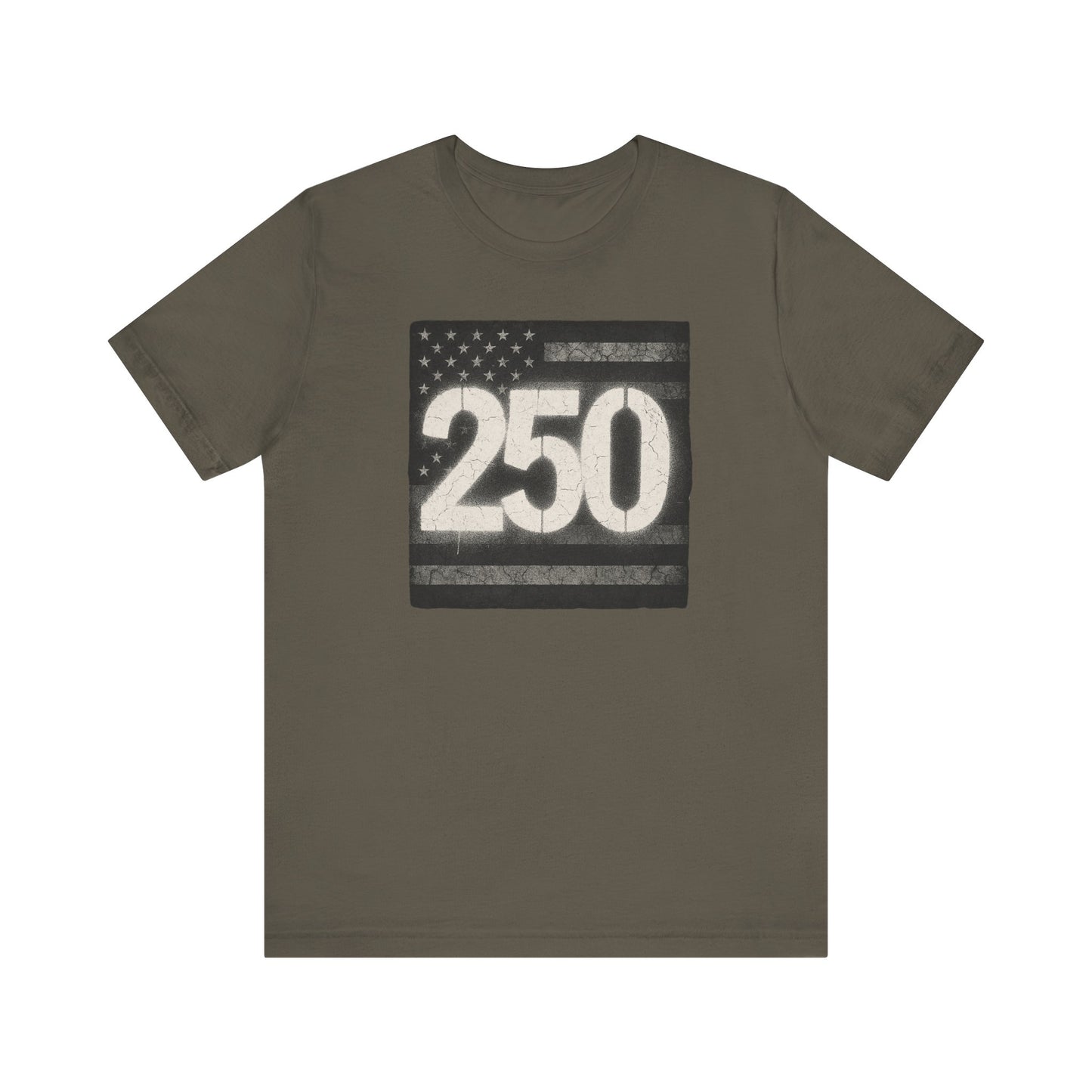 Patriotic Graphic Tee with 250 Design
