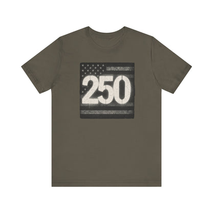 Patriotic Graphic Tee with 250 Design