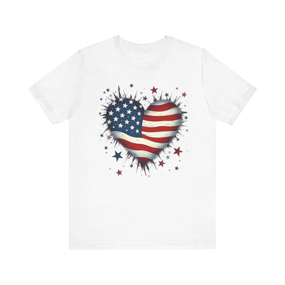 Patriotic Heart Tee - Unisex Jersey