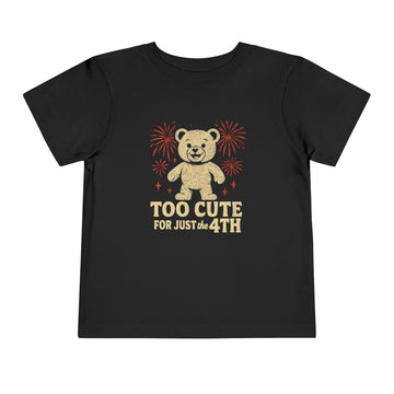 Toddler 4th of July Tee, Cute Bear Short Sleeve Shirt