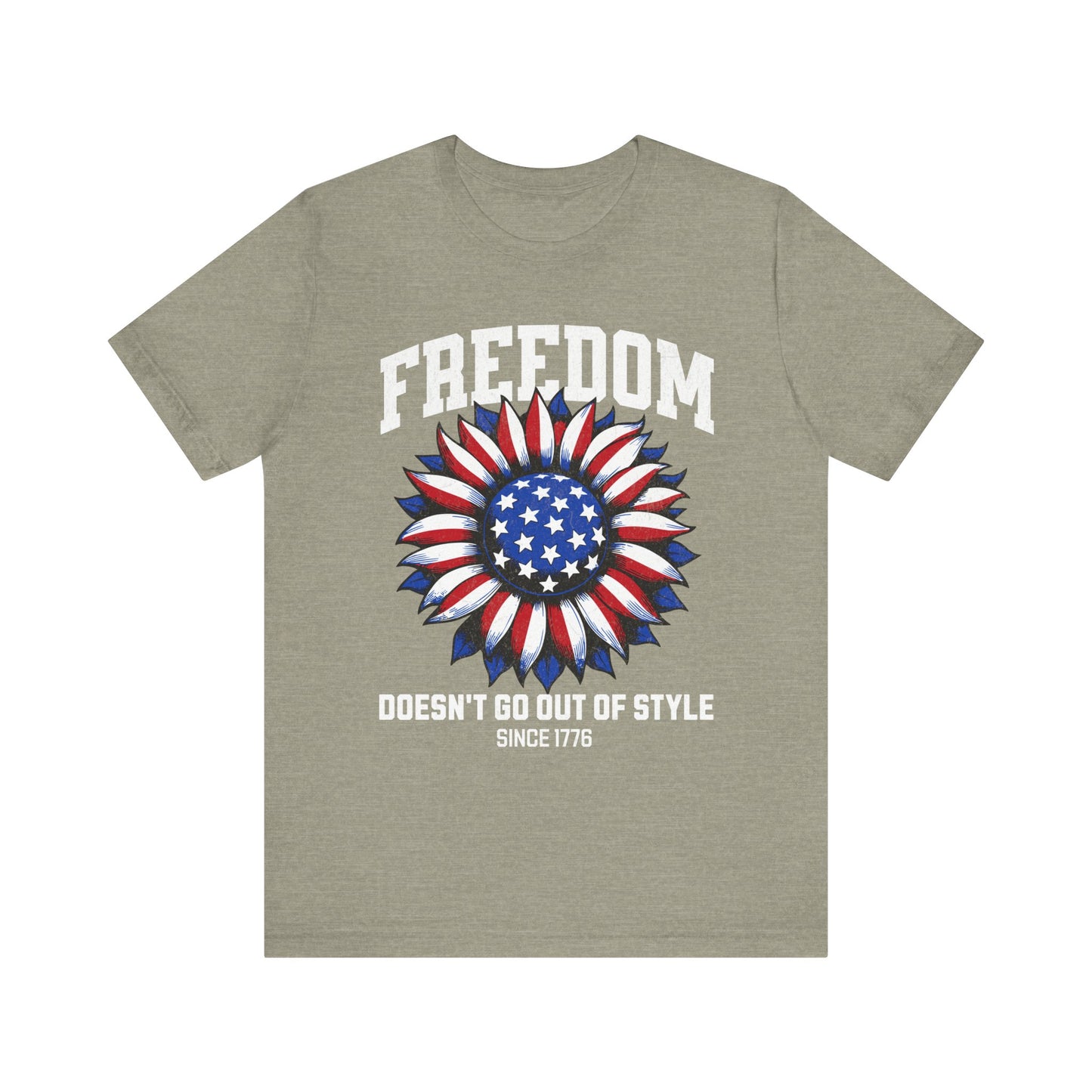 Sunflower Tee - Patriotic Unisex Jersey Short Sleeve Shirt