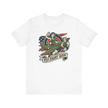 Fly Fight Win, Unisex Casual Tee