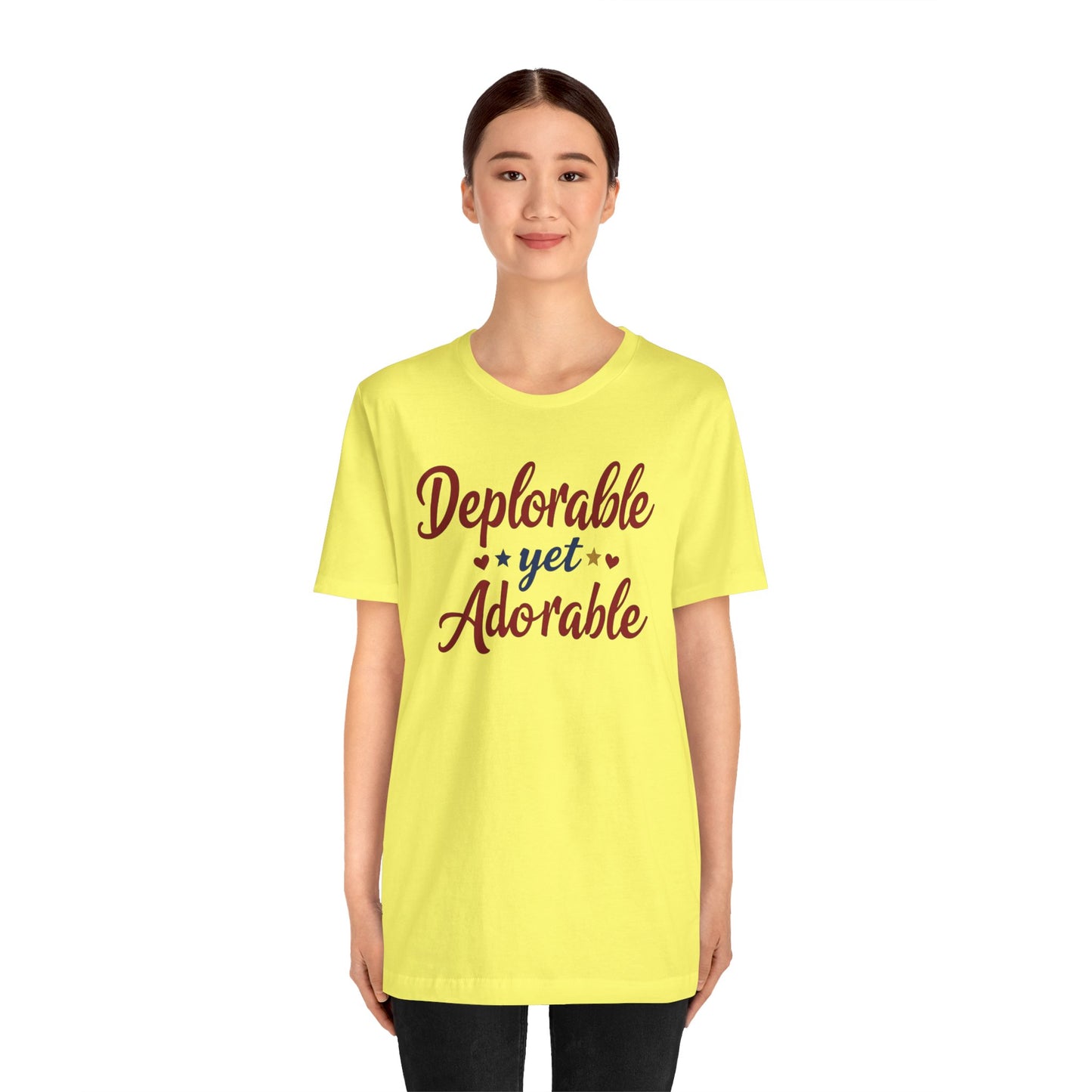 Deplorable Yet Adorable Unisex Jersey Tee - Fun Casual Shirt for Everyday Wear