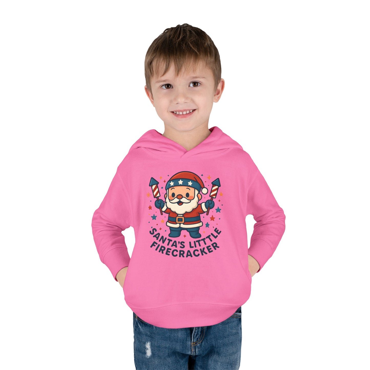 Santa's Firecracker Toddler Hoodie