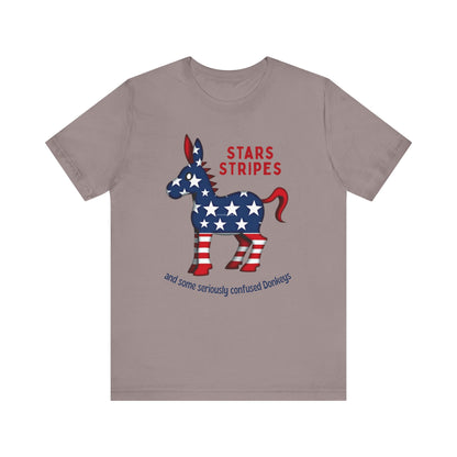 Stars & Stripes Confused Donkey Tee