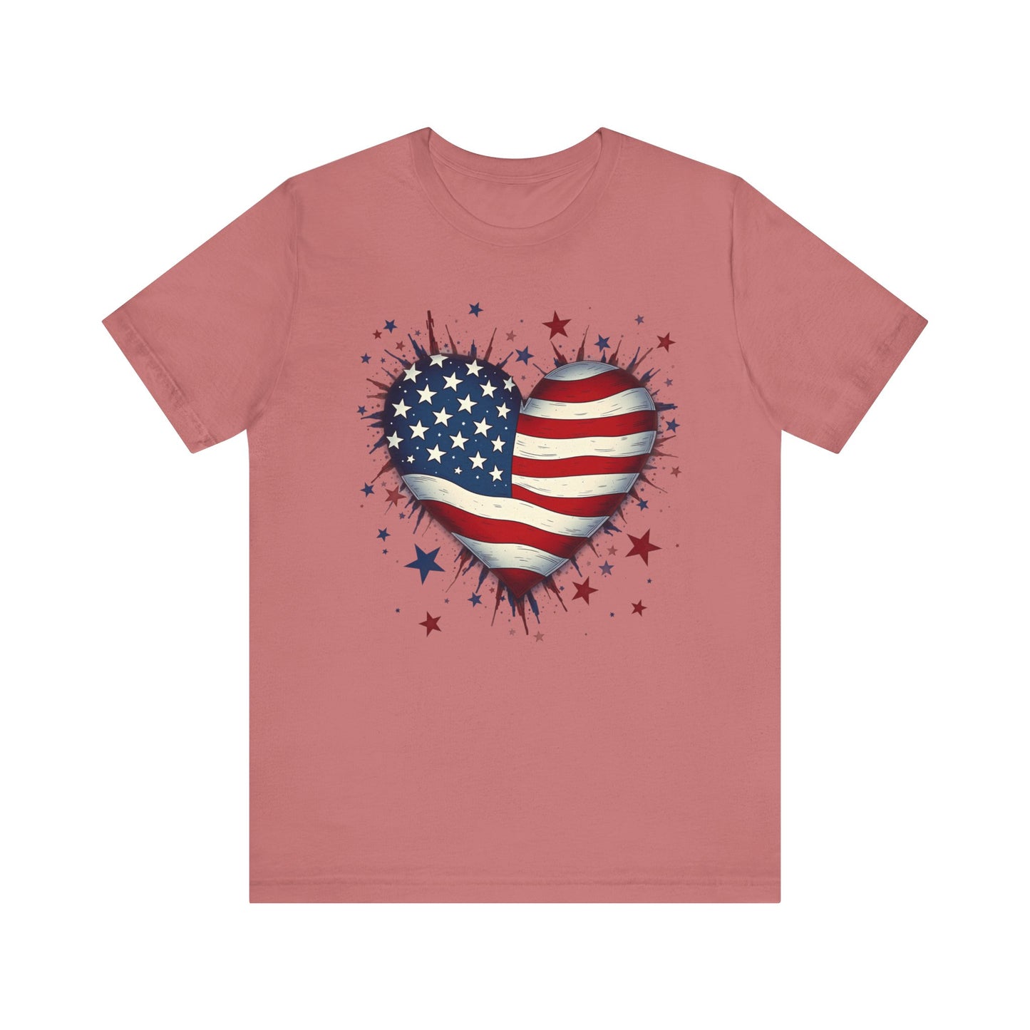 Patriotic Heart Tee - Unisex Jersey