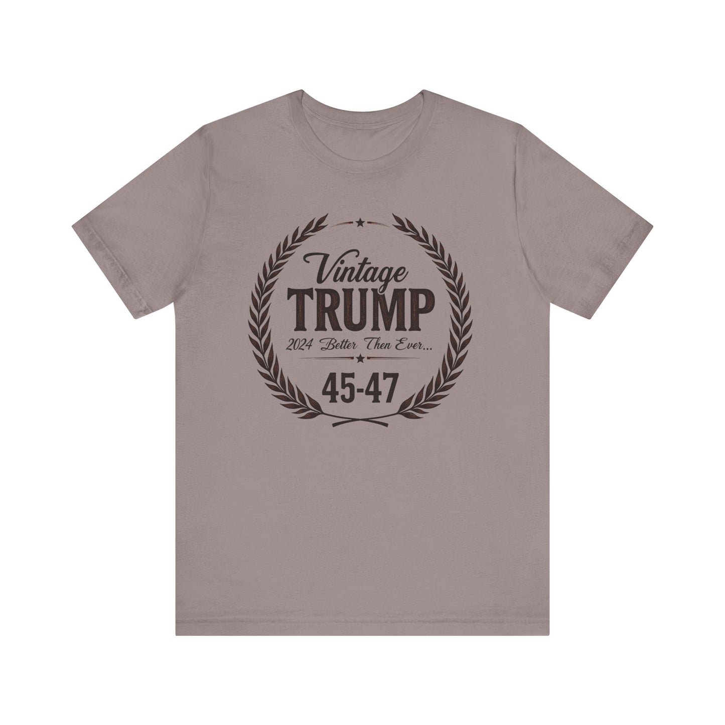 Vintage Trump Unisex Tee - 45-47, Casual Wear, Gift for Republicans, Political Humor Shirt, Election Day Apparel