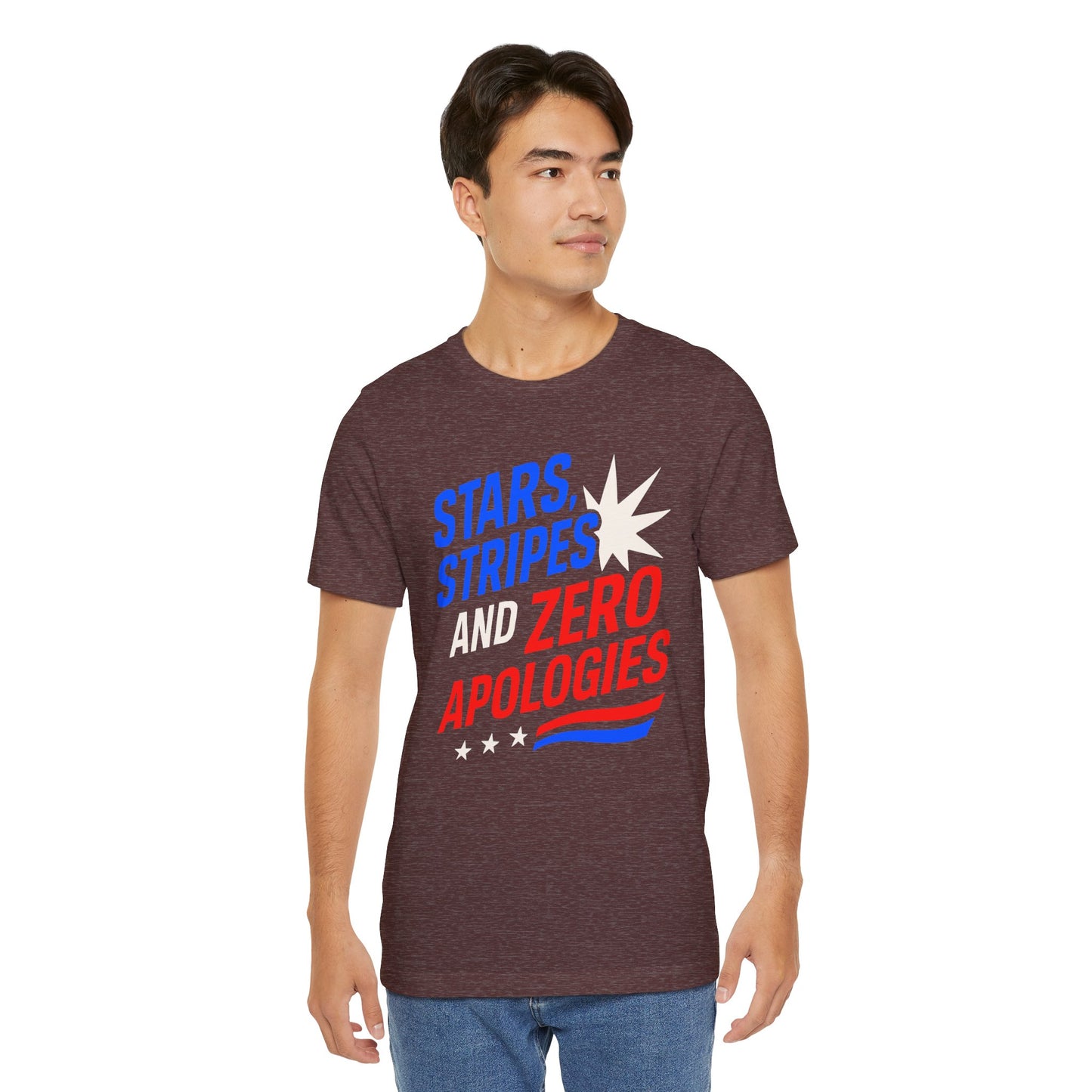 Stars, Stripes, and Zero Apologies tee