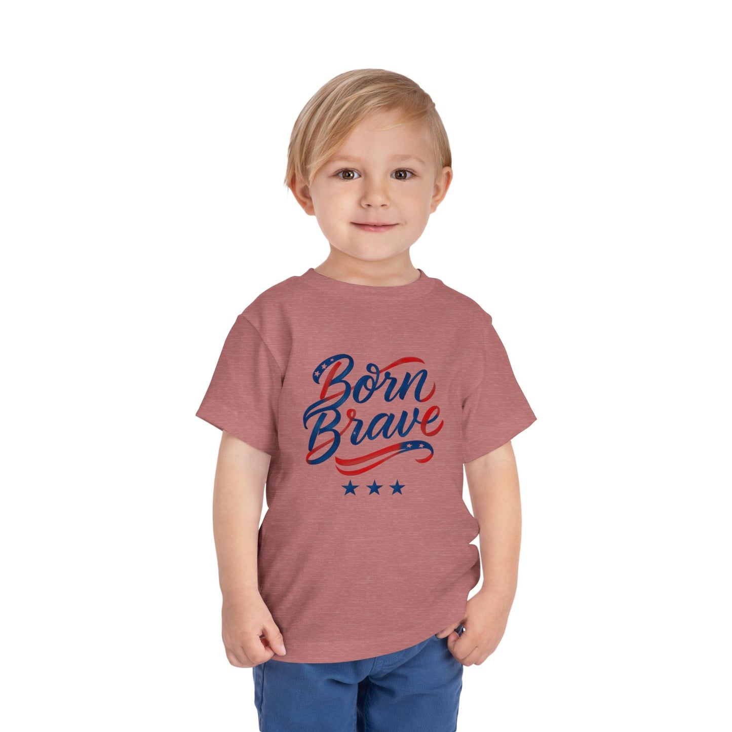 Born Brave' Graphic Tee, Toddler Short Sleeve Tee