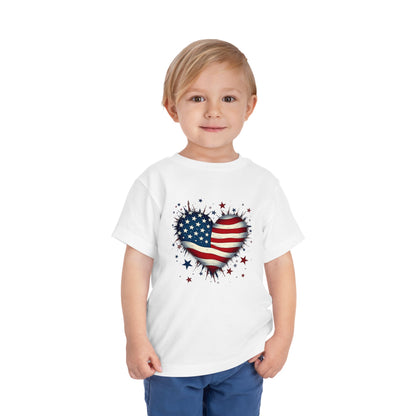 USA Heart Design, Kids' Independence Day Shirt