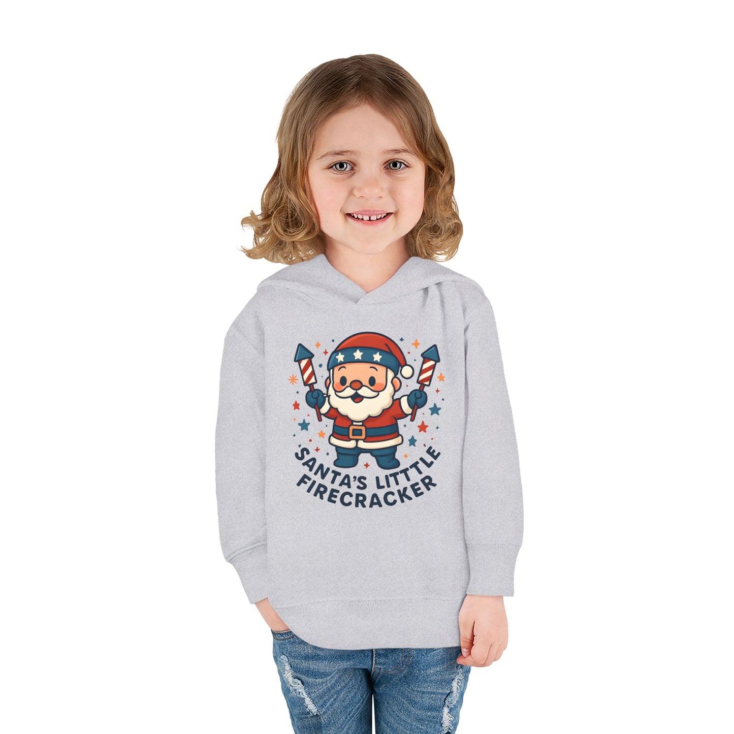Santa's Firecracker Toddler Hoodie