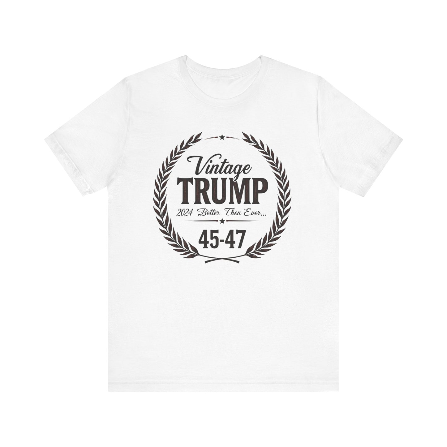 Vintage Trump Unisex Tee - 45-47, Casual Wear, Gift for Republicans, Political Humor Shirt, Election Day Apparel